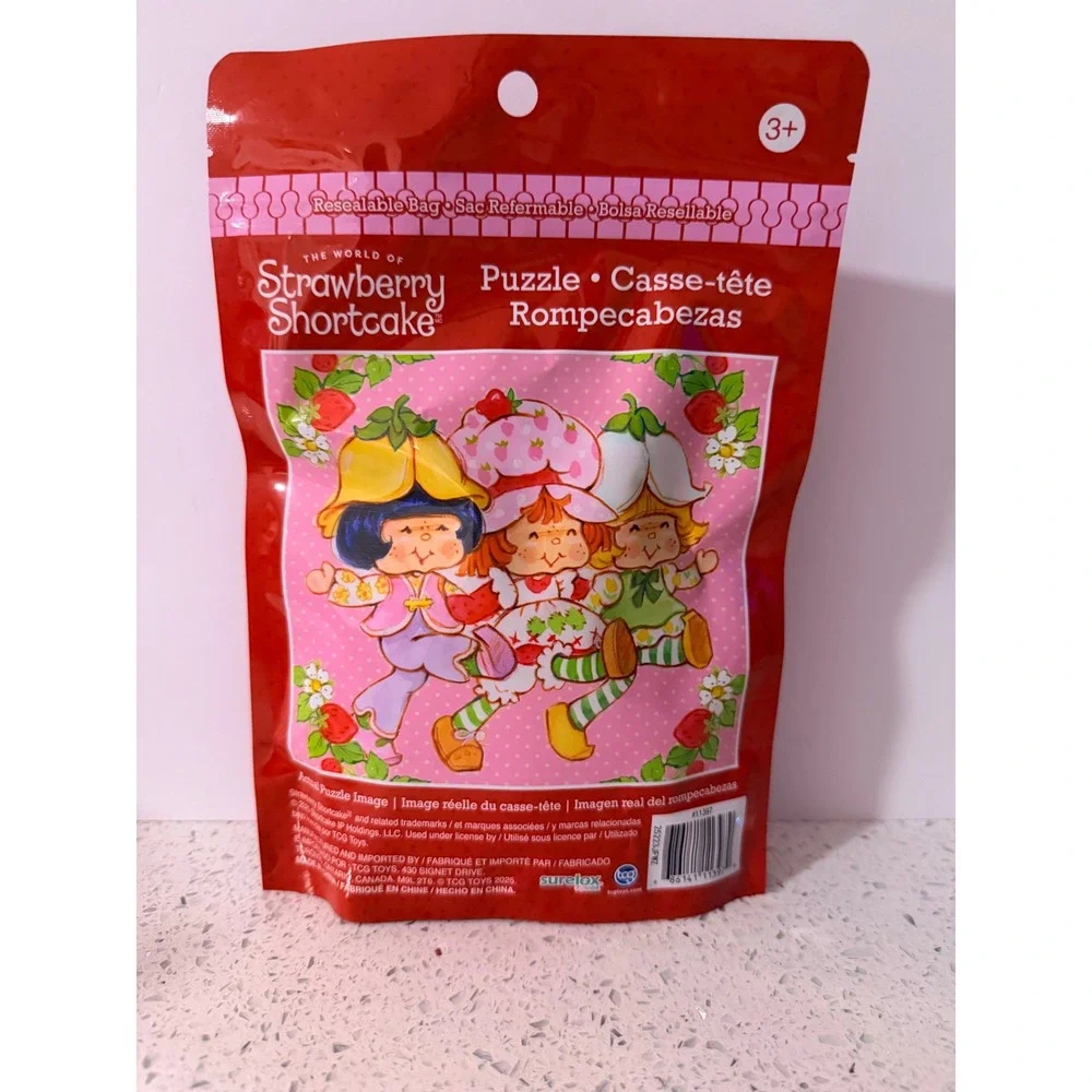 The World of Strawberry Shortcake 48 Piece Jigsaw Puzzle Resealable Bag 11x9.5
